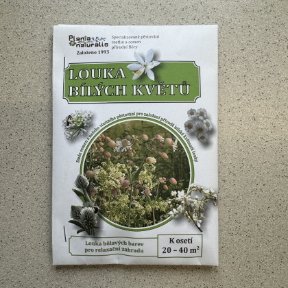 Biela kvetinová lúka čipkovaná - Planta Naturalis - osivo lúčnych kvetov - 40 g