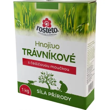 Hnojivo s čadičovou múčkou - trávnikové - Rosteto - hnojivo - 1 kg