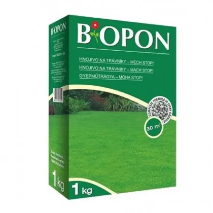 Hnojino na trávniky Mech Stop - BoPon - hnojivo na trávny porast - 1 kg