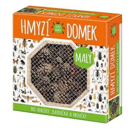 Domček pre hmyz malý - domček pre lienky, zlato-očká a chrobáčikov - 1 ks