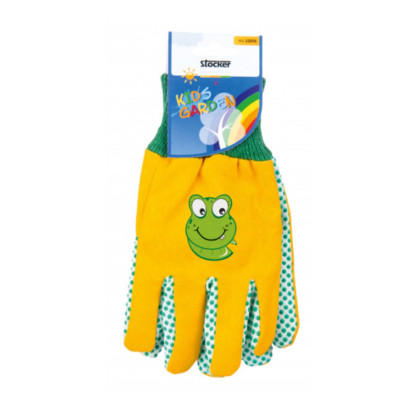 Detské pracovné rukavice žlté - Stocker - 1 pár