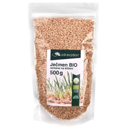 BIO Jačmeň - Hordeum vulgare - bio semená na klíčenie - 500 g
