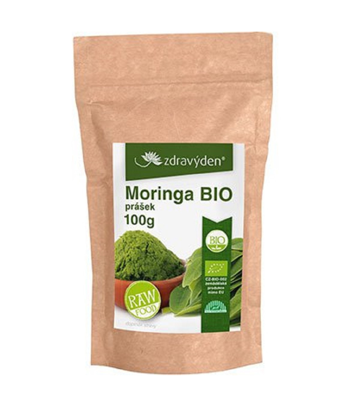 Moringa Bio - list mletý - BIO kvalita - 100 g