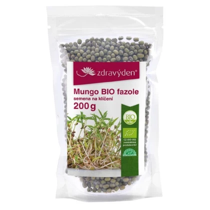 BIO mungo fazuľa - bio semená na klíčenie - 200 g