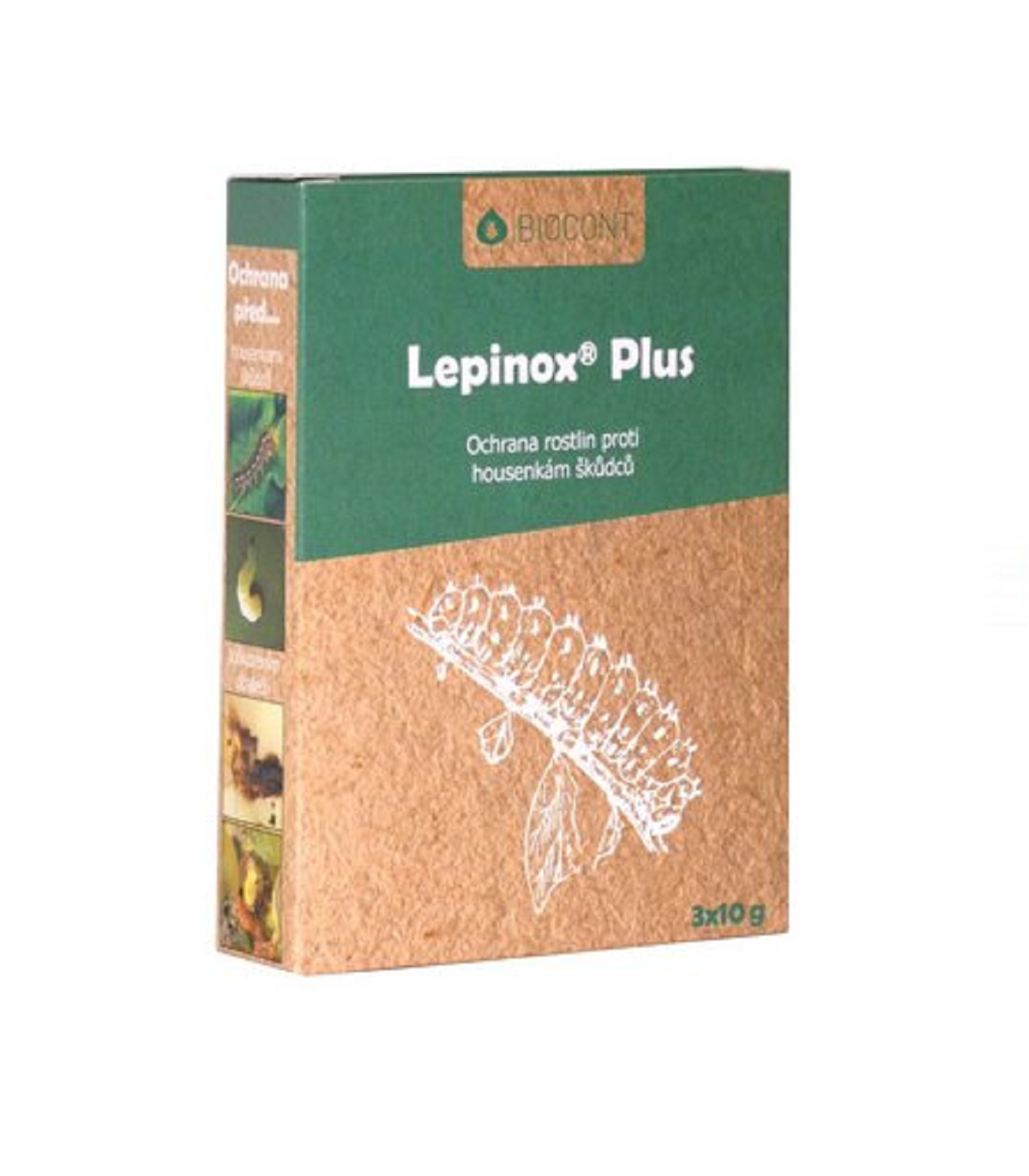 Lepinox Plus - bio prípravok proti húseniciam škodcov - Biocont - ochrana rastlín - 3 x 10 g