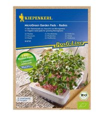 Mikrozelenina - microgreen - náhradné pláty bio reďkovky - 3 ks